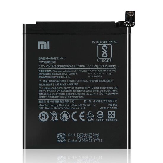 Original BN43 Battery For Redmi Note 4