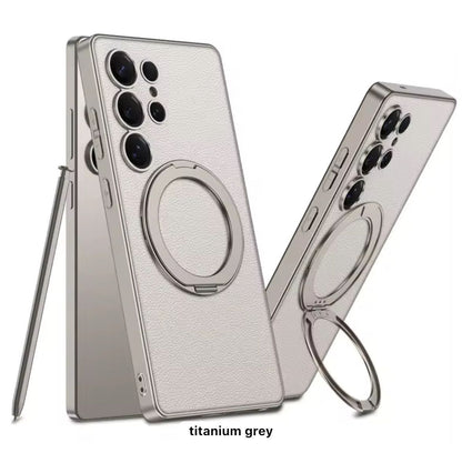 *GKK ORIGINAL LEATHER WITH MAGSAFE WORK* 
🔥WITH METEL 360 ROTATE STAND🔥
       SAMSUNG 
🔥S-25 ULTRA 🔥