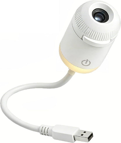 USB Galaxy Star Projector Night Lamp LED Sky Light for Bedroom & Home Decoration (100 lm) Portable Projector (White)