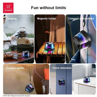 Magnetic bluetooth speaker